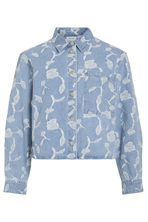 Vila viianais l/s jacquard denim jacket